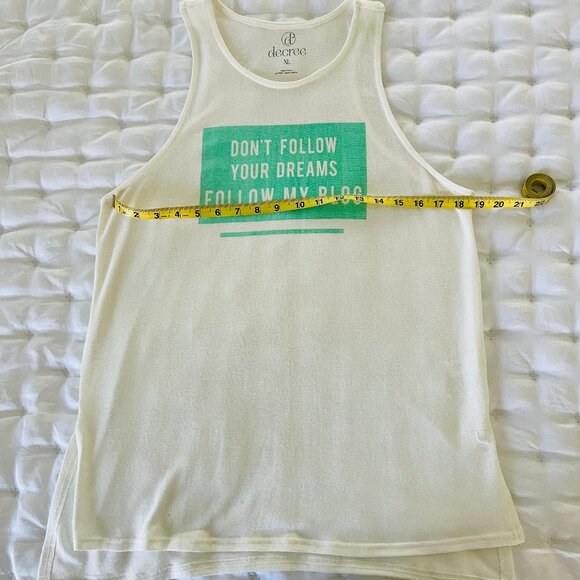 Decree "Follow My Blog" Knit Tank Top | XL - Picture 4 of 7